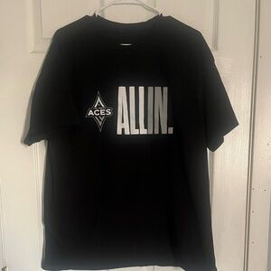 Las Vegas Aces Gildan Black Graphic Tee with White Print
